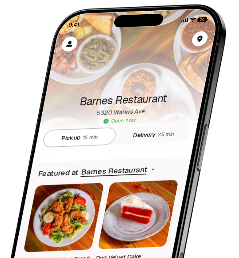 Barnes Restaurant app preview