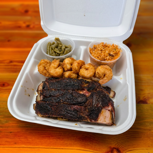 Rib & Shrimp.